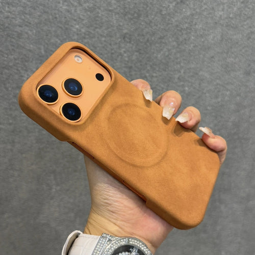 Suede Drape — Matte Luxury Sheepskin Case