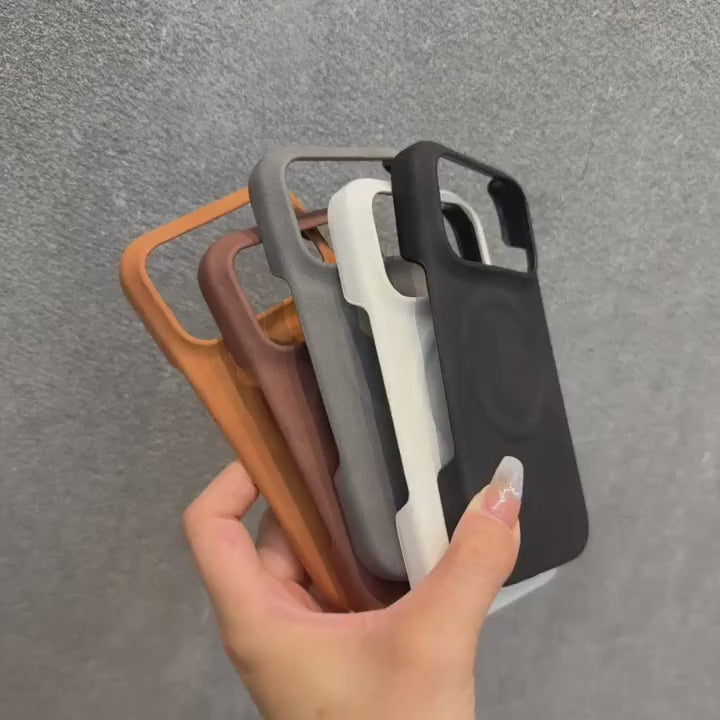 Suede Drape — Matte Luxury Sheepskin Case